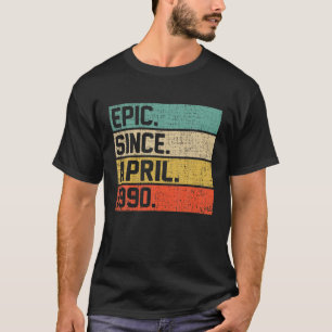 T-shirt Hommes vintages Femmes 32Ème Anniversaire Épic Dep