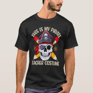 T-shirt Hommes Voici mon costume enseignant pirate Hallowe