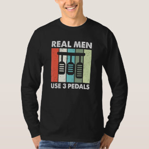 T-shirt Hommes vrais utilisent trois pédales - Stick Shift