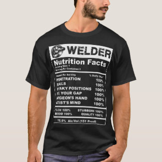 T-shirt Hommes Welder Nutrition Facts Welder