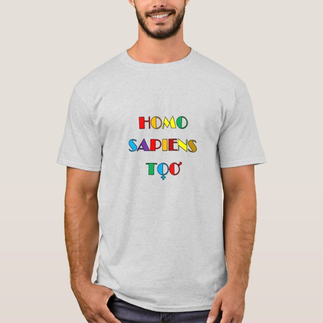 T-shirt homo SAPIENS (Devant)