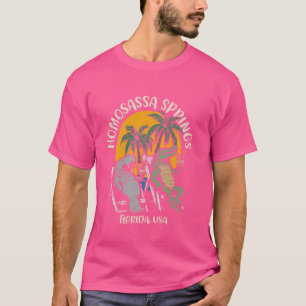 T-shirt Homosassa Springs Floride USA Funny Manatee Alliga