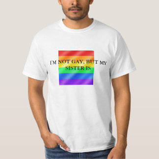 T-shirt homosexuel (grand), je ne suis pas GAI, MAIS MA