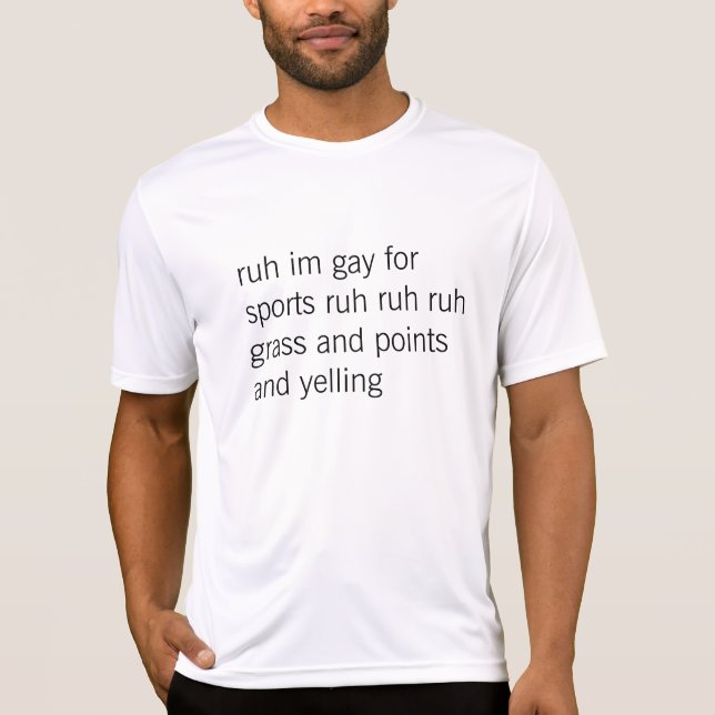 T-shirt homosexuel pour des sports (Devant)