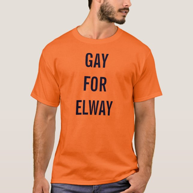 T-shirt Homosexuel pour Elway (Devant)