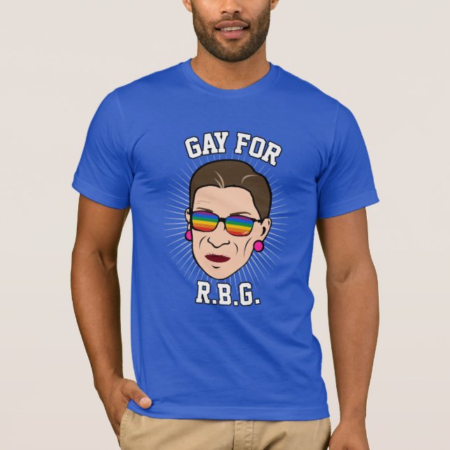 T-shirt Homosexuel pour RBG - fierté 2016 de Ruth Bader (Devant)