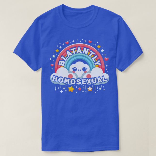 T-shirt Homosexuel Vintage Gay Af (Design devant)