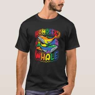 T-shirt Homosexuwhale Baleine arc-en-ciel LGBT 1