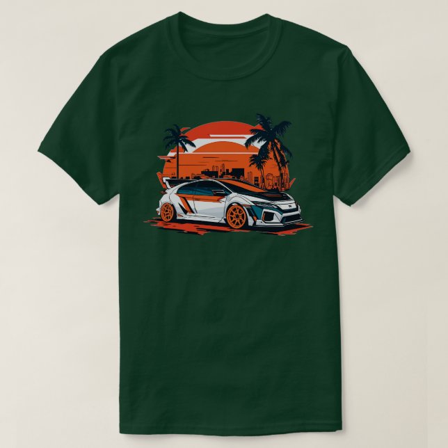 T-shirt Honda Civic Type R (Design devant)