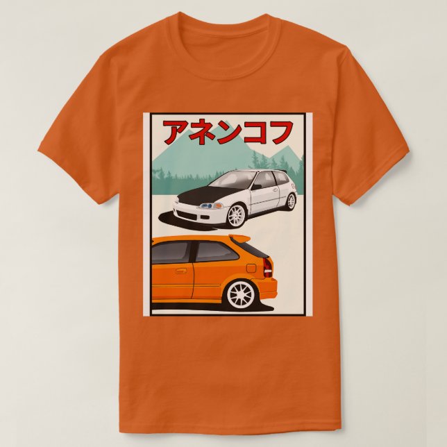 T-shirt Honda Civic Typer (Design devant)