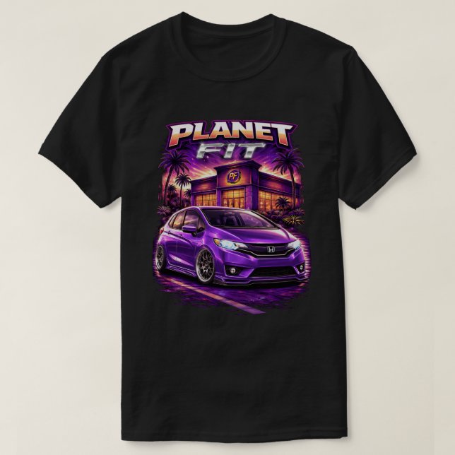 T-shirt Honda Fit 3e génération Planet Fit (Design devant)