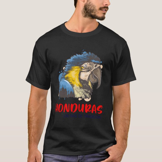 T-shirt Honduras Baleada Honduras Drapeau Catracho Calmate (Devant)