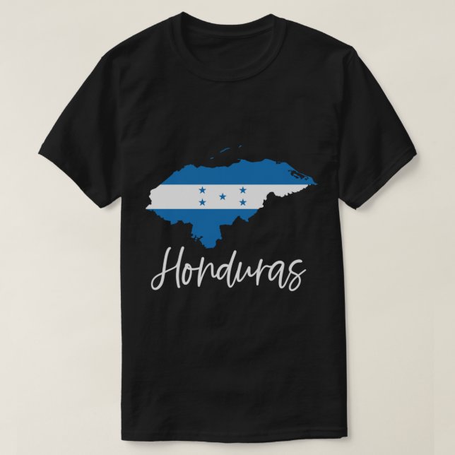 T-shirt Honduras Drapeau Amérique centrale Copan Latina Ca (Design devant)