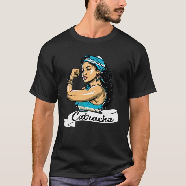 T-shirt Honduras Drapeau Femmes Camiseta Catracha Mujeres (Devant)