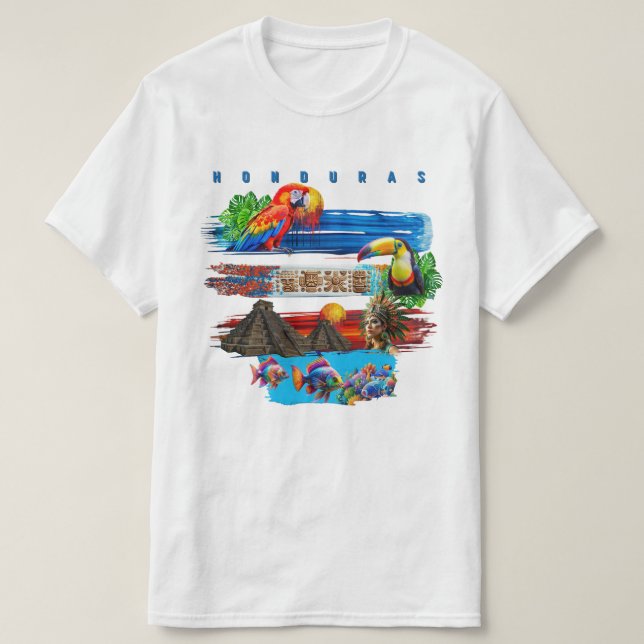 T-shirt "Honduras, mi tierra Bella" (Design devant)