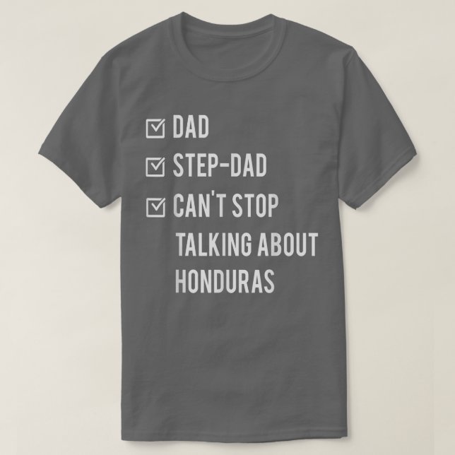 T-shirt Honduras Step Papa Honduras né Papa Fête des pères (Design devant)