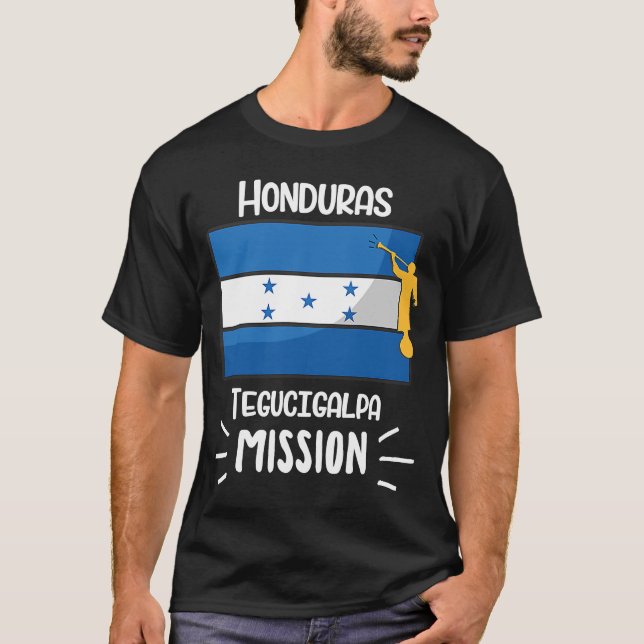 T-shirt Honduras Tegucigalpa Mormon LDS Mission Missionnai (Devant)