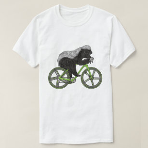 T-shirt Honey Badger Cycliste animal drôle Badass  