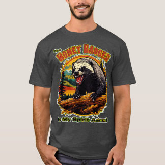 T-shirt Honey Badger est mon animal d'esprit
