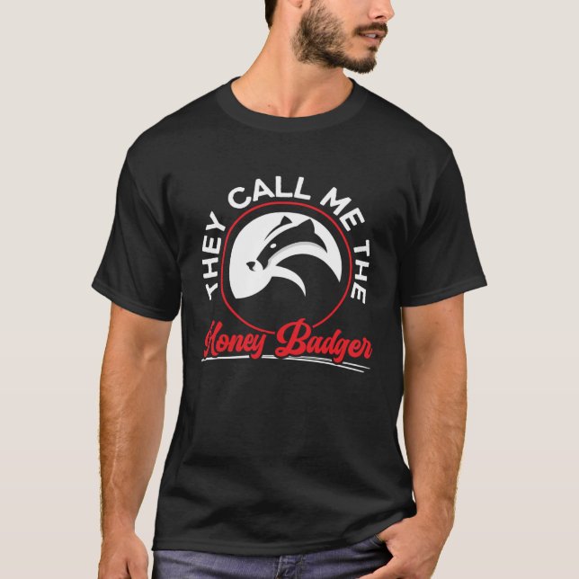 T-shirt Honey Badger Faune Animal Ratel 2 (Devant)