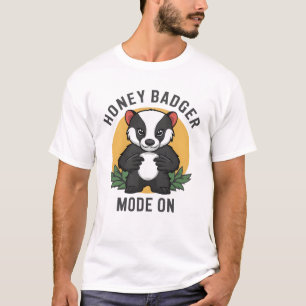 T-shirt Honey Badger Fearless Wild Animal Wildlife