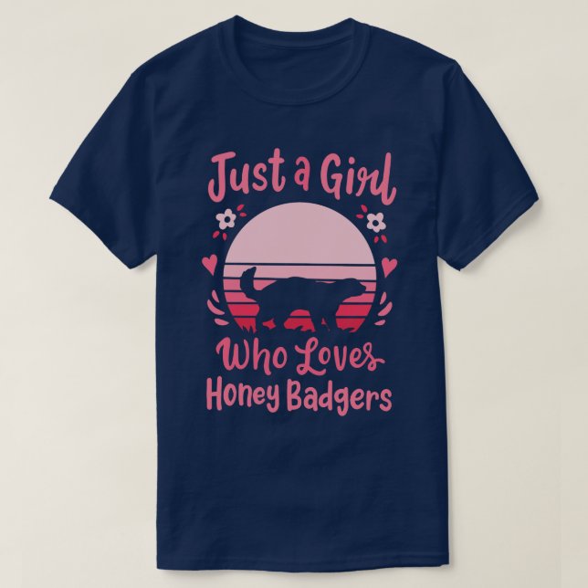 T-shirt Honey Badger Honey Badger Lover 1 (Design devant)