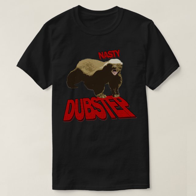 T-shirt Honey badger ne donne pas un coup (Design devant)
