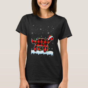 T-shirt Honey Badger Noël Santa Hat Animaux Noël Lig