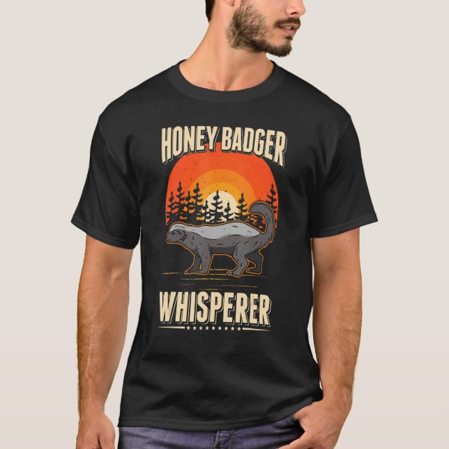 T-shirt Honey Badger Whisperer (Devant)
