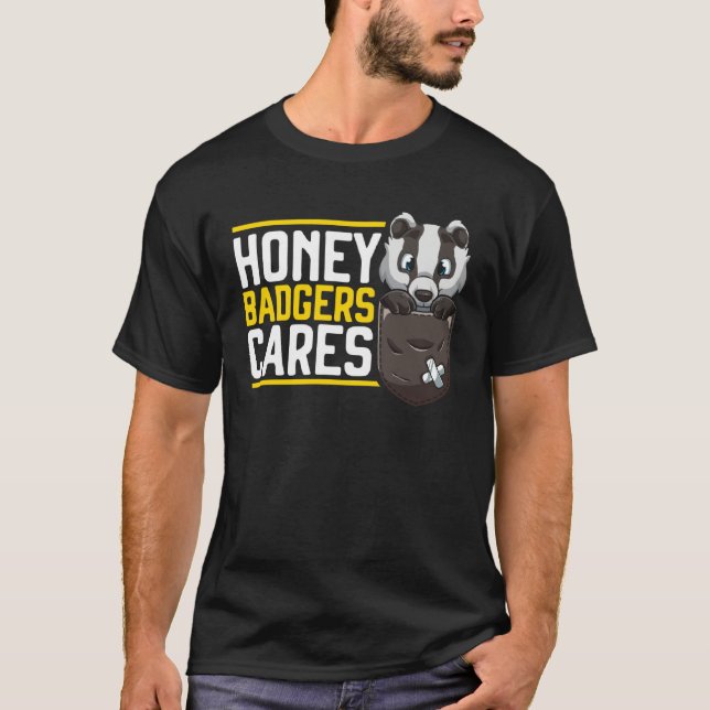 T-shirt Honey Badger  Wildlife Animal Ratel  19 (Devant)