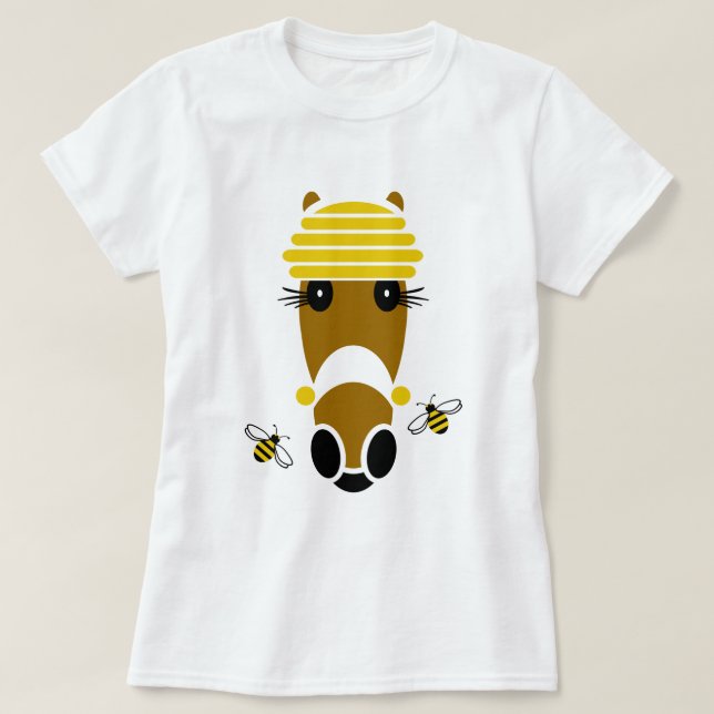T-shirt Honey Hattingdon Dames Tee (Design devant)