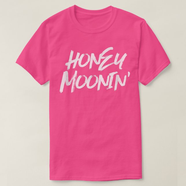 T-shirt Honey MooninCouples jumelés Cool Lune de miel Vaca (Design devant)