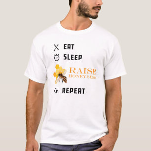 T-shirt Honeybee Raiser - Mangez Sleep Raise Honeybee Répé