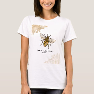 T-shirt Honeypeb Bee Farm apiculteur Apiariste abeilles bu
