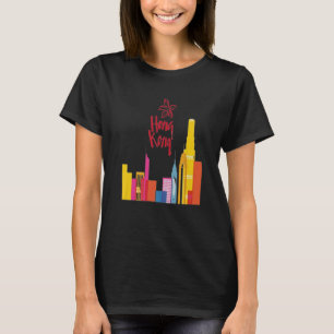 T-SHIRT HONG KONG FLAG VILLES FORT SEPT