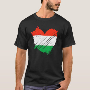 T-shirt Hongrie Drapeau J'Aime Il Est Dans Mon Adn Pour Le