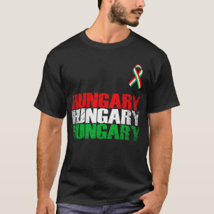 T-shirt Hongrie, Hongrie Drapeau, Drapeau de Hongrie.