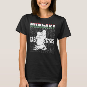 T-shirt Hongrie Tennis De Table Support Hongrois Ping