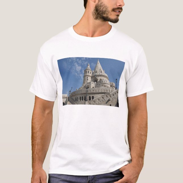 T-shirt Hongrie, ville capitale Budapest. Buda, Château 2 (Devant)