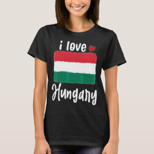 T-shirt Hongrie vintage Fête Du Drapeau Pour Hommes Femmes