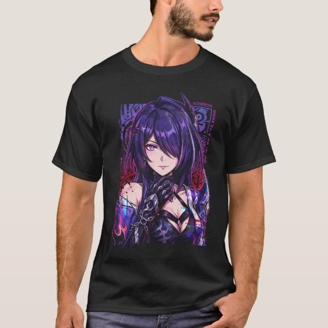 T-shirt Honkai Star Rail Acheron Nihility Emanator Écarlat (Devant)