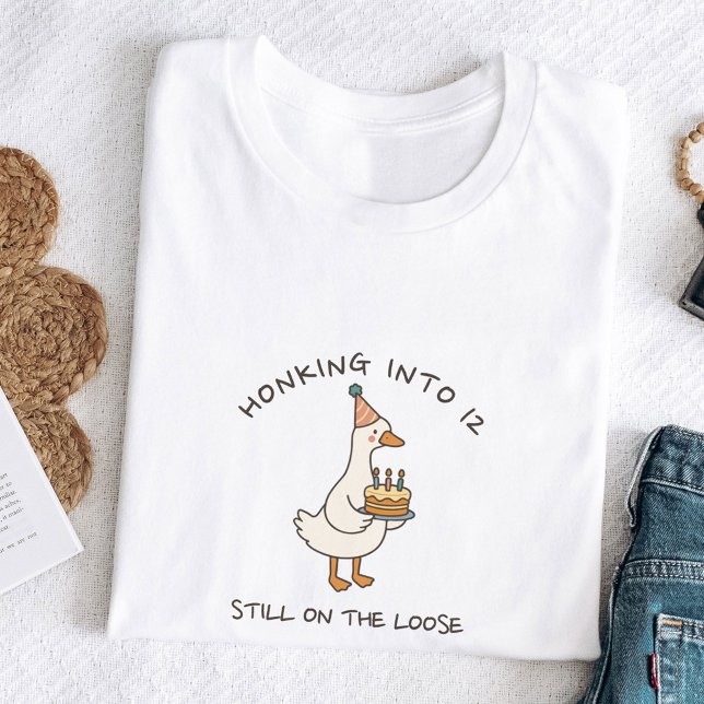 T-shirt Honking Into Birthday Goose Funny Custom Age (Créateur téléchargé)