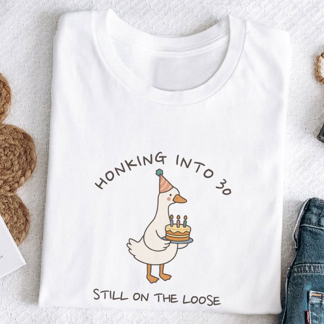 T-shirt Honking Into Birthday Goose Funny Custom Age (Créateur téléchargé)