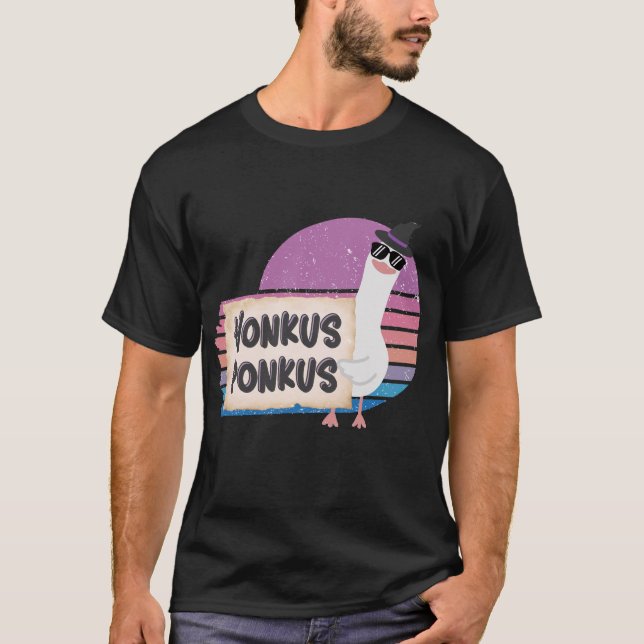 T-shirt Honkus Ponkus Drôle Goose (Devant)