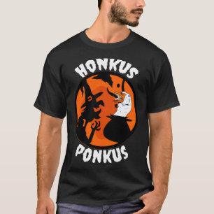 T-shirt Honkus Ponkus Duck Goose Halloween chiot de labora