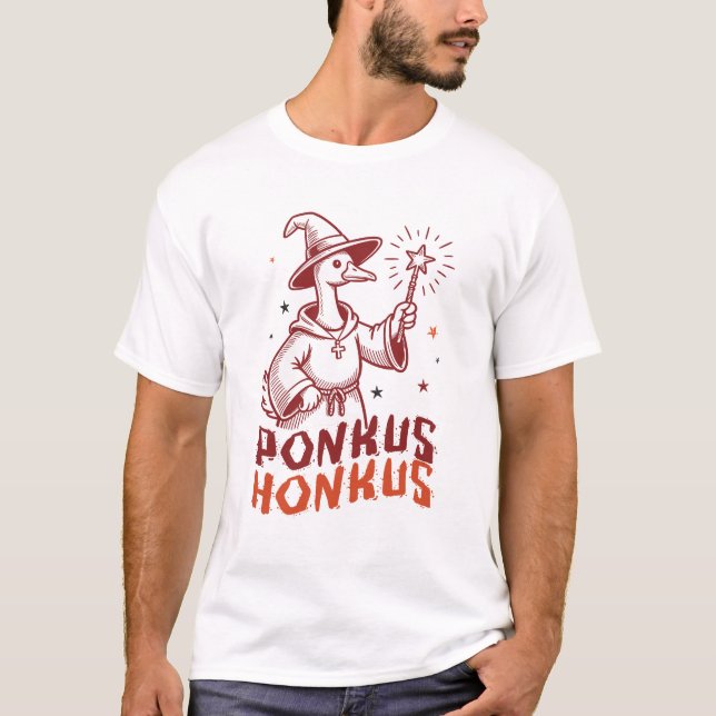 T-shirt Honkus Ponkus - Goose Halloween Magic (Devant)