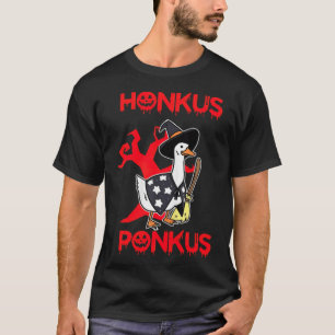 T-shirt Honkus Ponkus honkus ponkus canard Halloween noir
