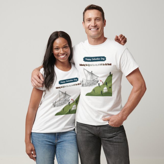T-shirt Honneur à Colomb blanc (Unisexe)