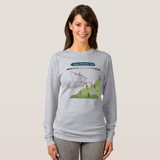 T-shirt Honneur à Colomb gris (Devant entier)