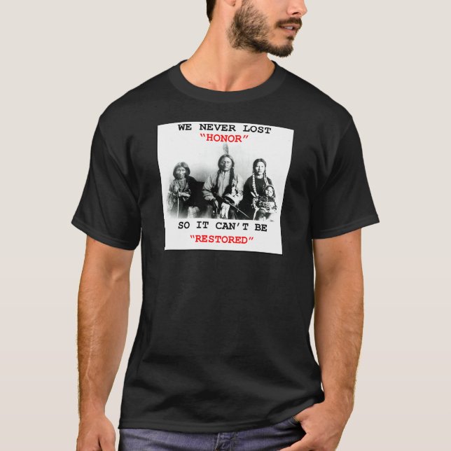 T-shirt Honneur de Natif américain (Devant)